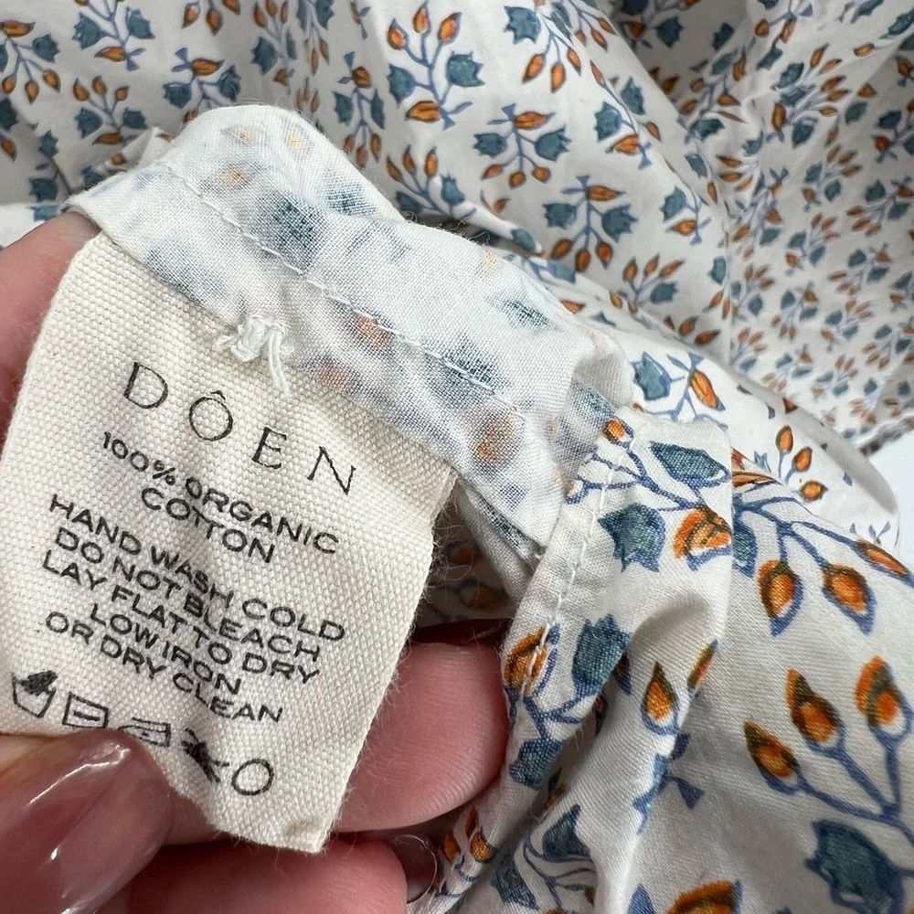 Doen Opal Belted Mini Dress In Blue Floral Meadow - Picture 9 of 10